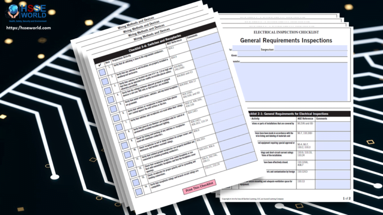 Simultaneous Operation (SIMOPS) checklist Safety Bag