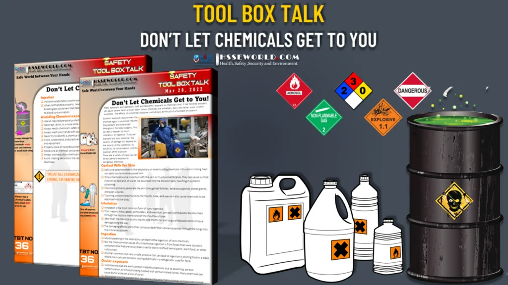 Tool Box Talk: Don’t Let Chemicals Get to You