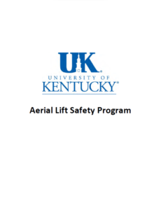 Aerial Lift Safety Program