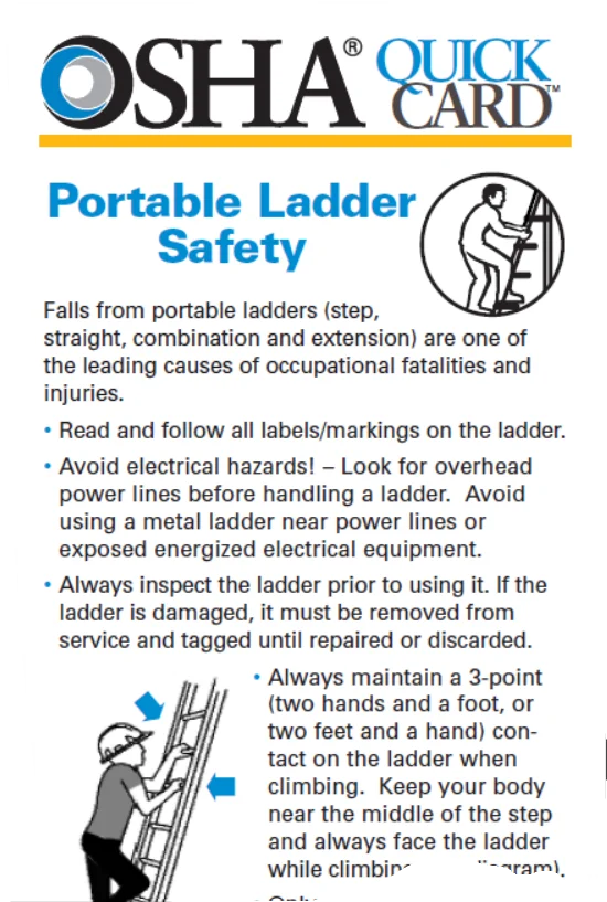 Portable Ladder Safety