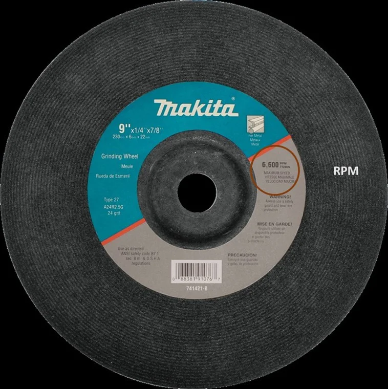 Grinding Wheel RPM